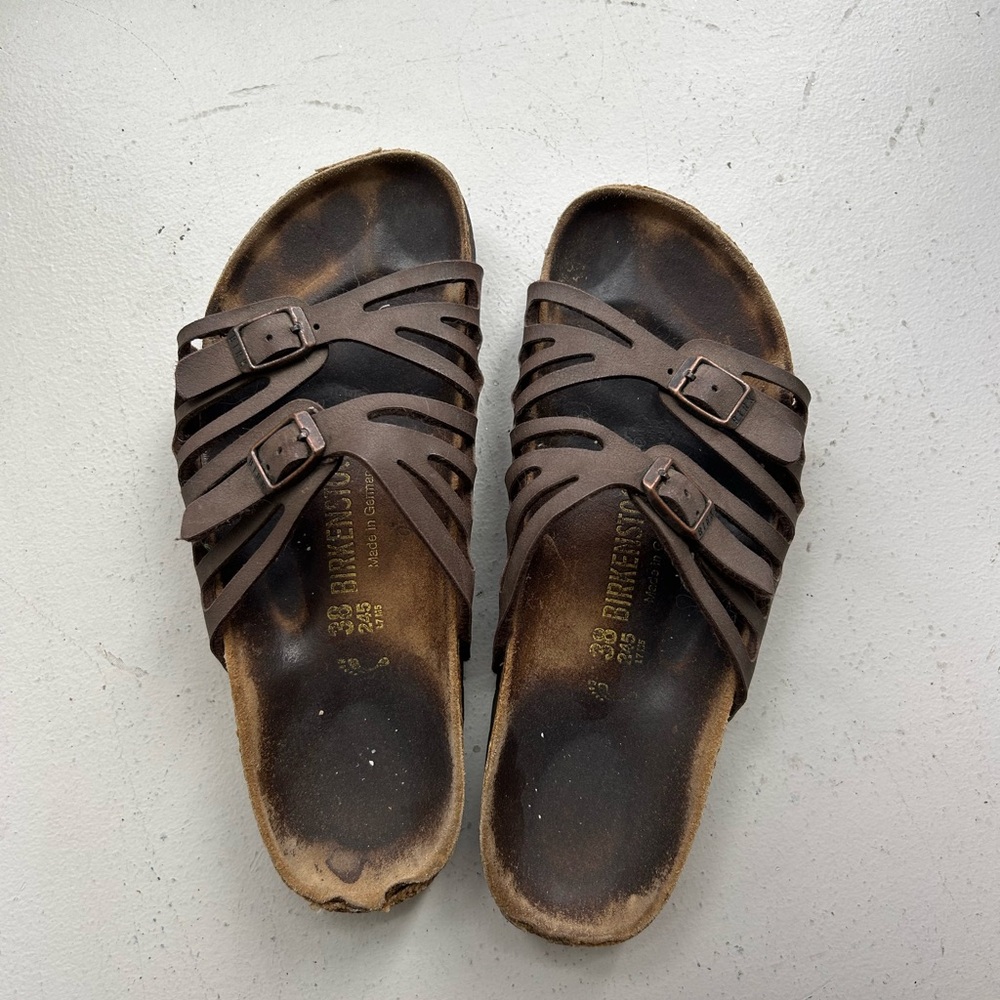 Birkenstock Dark Brown Multi-Strap Sandals